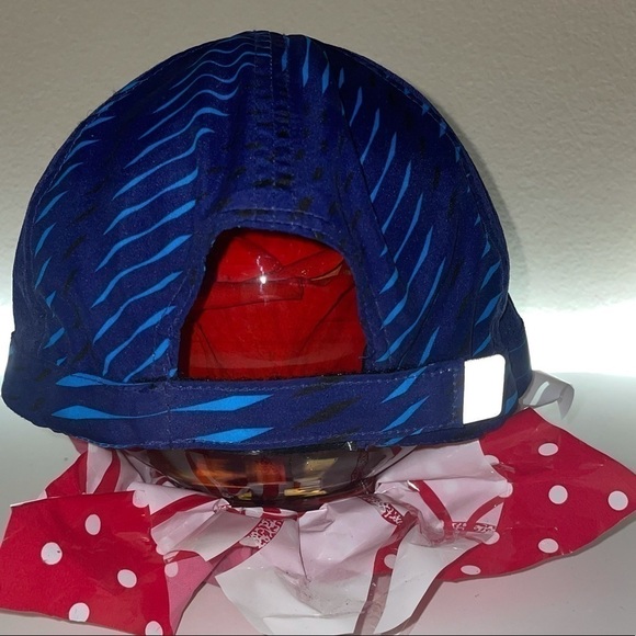 Under Armour Hat Blue Moisture Wicking Mesh Running Front Bill Baseball Cap - Picture 3 of 5